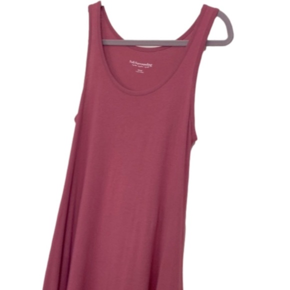 Women's Long Deep Pink Maxi Dress Pockets Size XS Fits XS to Medium - Picture 4 of 10